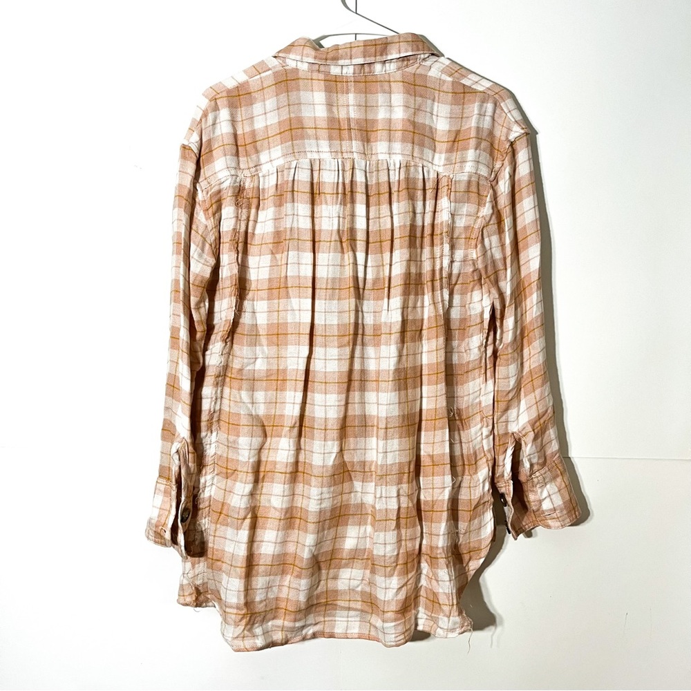 FREE PEOPLE All About The Feels Plaid Buttondown (OB889606) - Picture 5 of 6
